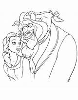 Coloring Pages Beast Beauty Belle Coloringpages1001 Disney Colouring sketch template