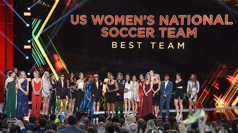 espys womens world cup champion  team honored  espy awards abc houston