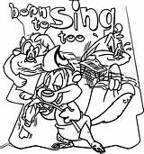 Warner Looney Tunes Sing sketch template