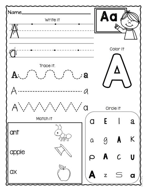 letter  worksheets preschool   sheet
