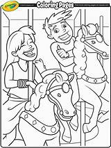 Fair Coloring Pages Fun Carousel Horses Crayola Printable Drawing Color Kids Print Popular Getdrawings Au Getcolorings sketch template