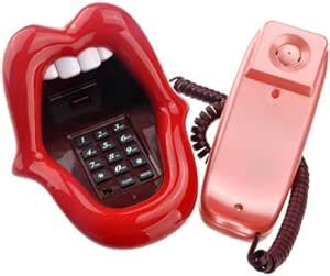 amazoncom foxnovo ar  super mouth tongue style novelty wired telephone  phone cable