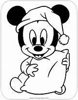 Mickey Coloring Baby Pages Disney Printable Babies Disneyclips Hugging Pillow His sketch template