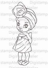 Coloring Pages Etsy Dibujos Africanas Pintar La Desenhos Girls African Digi Instant Digital Baby Girl Bonecas Negras Stamps Pinturas Colouring sketch template