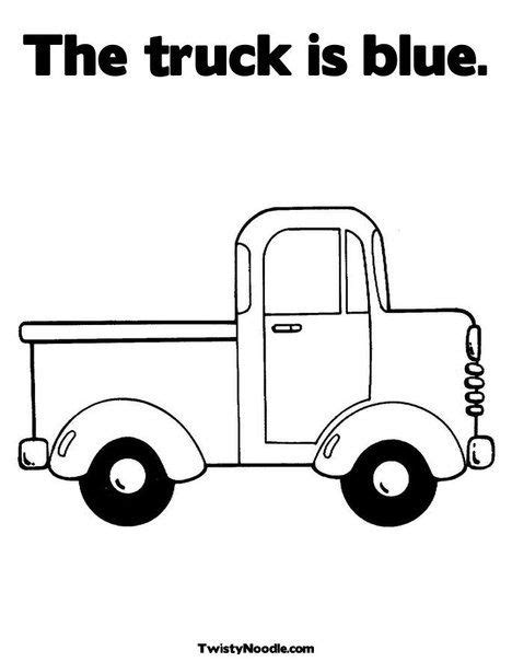 truck  blue coloring page  twistynoodlecom truck coloring