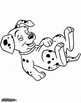 Puppy Coloring Pages Dalmatians Laughing Disneyclips Funstuff sketch template