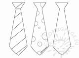 Tie Coloring Getdrawings Father Template Craft sketch template