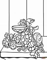 Coloring Chalice Zentangle Pages Fruits Apple Template sketch template