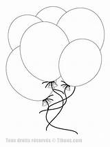 Ballon Dessin Coloriage Coloriages Objets Imprimer Ballons sketch template