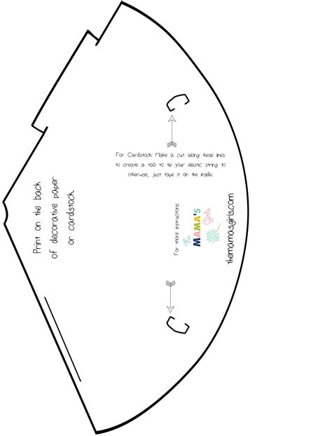 party hat template printable  printable templates