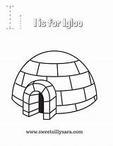 Igloo Coloring Print Pages Sara Crafting Reality sketch template
