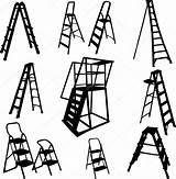 Ladders Stock Illustration Vector Depositphotos sketch template