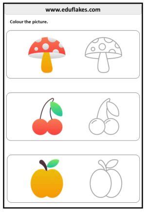 coloring worksheets  kindergarten  eduflakes