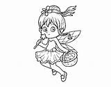 Magic Fairy Coloring Pages Fairies Coloringcrew Goblins sketch template