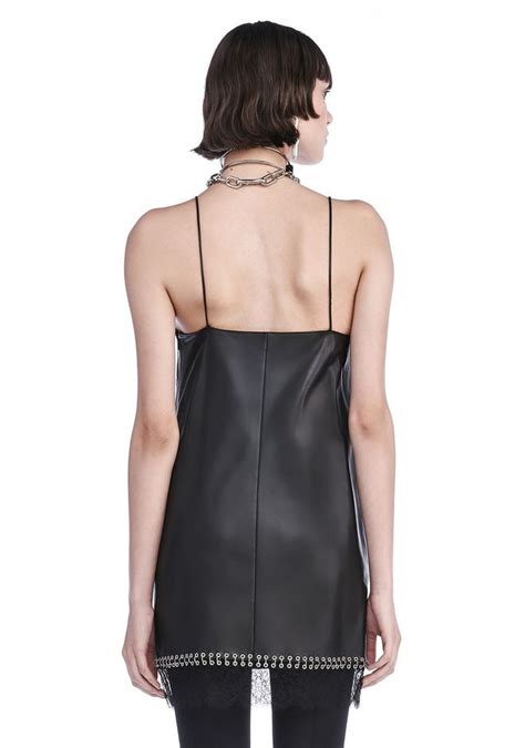 Alexander Wang ‎runway Cami Dress With Lace Insert And Ring Piercing