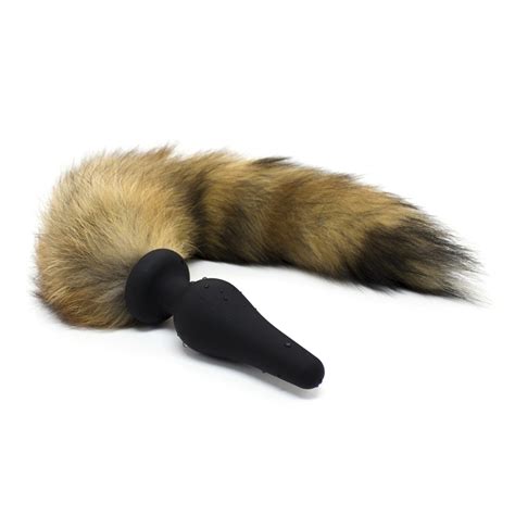 Fox Tail Anal Plug Pure Silicone Anus Pleasure Bead Butt Plug