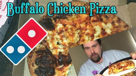 dominos buffalo chicken pizza food review youtube