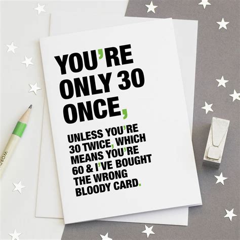 youre    funny  birthday card  wordplay design
