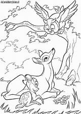 Bambi Coloring Pages Printable Disney Print Book sketch template