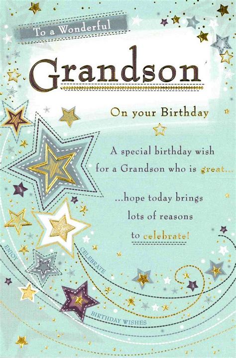 printable birthday cards grandson printable templates