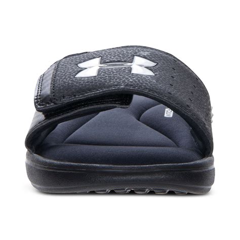Lyst Under Armour Ignite Iii Slide Sandals In Blue For Men