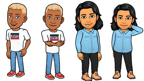 Snapchat Avatars Don Iconic Jeanswear Pieces In Levi’s X Bitmoji Collection