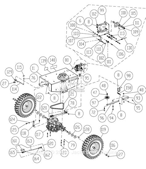 billy goat bchh parts diagram  transaxle assembly