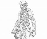 Coloring Raiden Pages Gear Metal Solid Characters Template sketch template