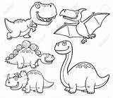Dinosaurios Dinosaurs Animados Malbuch Zeichen Dinosauriern Dinosaurio Niños Triceratops Fototapete Uteer Dedinosaurios Ilustración sketch template