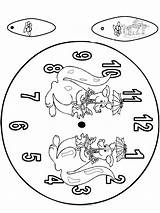 Reloj Klok Canguro Relojes Armar Kangur Zegar Kangoeroe Orologio Nukleuren Chicos Knutselen Prometemos Maquetas Budowania Bouwplaten Ritagliare Figurine sketch template