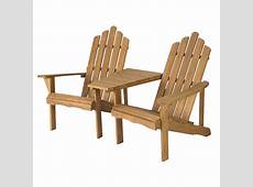 Astonica 50140699 Bench Adirondack Tete a Tete Table and 2 Chair Set