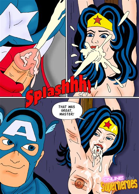 Captain America Fucks Wonder Woman Superhero Manga
