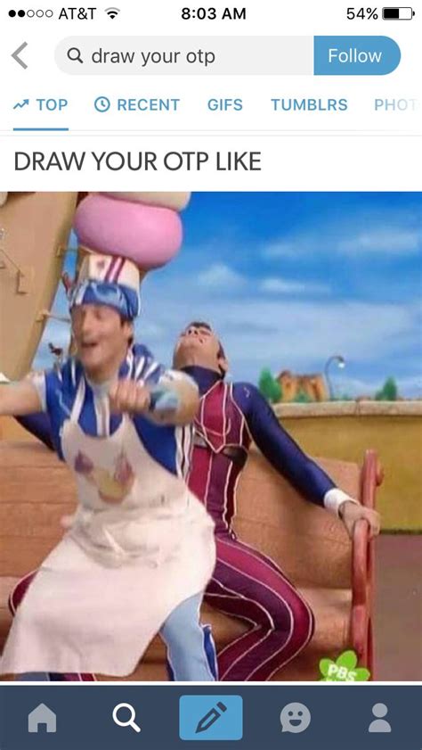 Draw Your Otp Like This Lazy Town Lazy Town Memes Robbie Rotten