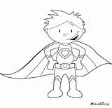 Superhero Coloring Pages Super Hero Kids Printable Color Heroes Clipart Template Colouring Childrens Superheros Cape Outline Kid Activities Superheroes Sheets sketch template