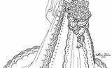 Bride Princess Coloring Pages sketch template