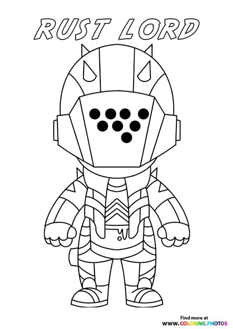 tiny rust lord fortnite coloring pages  kids