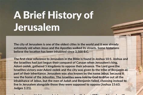 history  jerusalem   jesus belikechrist