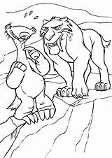 Ice Age Coloring Pages Printable Kids Color Print sketch template