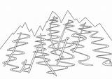 Ski Maze Lift Slope Mountain Left Right Drawing Easy Exit Enter Getdrawings sketch template