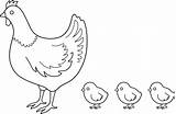 Hen Coloring Chicks Clipart Chick Hens Chicken Clip Baby Drawing Mother Drawings Sweetclipart Chickens Pages Care Cartoon Clipground Poule Kids sketch template