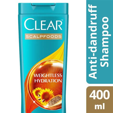 clear anti dandruff shampoo weightless hydration ml shampoo lulu uae