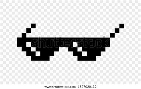 Pixel Glasses Icon Black Vector Eps Stock Vector Royalty Free