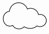 Cloud Coloring Clouds Clipartbest Printable Pages Clipart sketch template