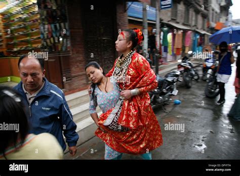Mar 31 2009 Kathmandu Nepal Kumari The Living Goddess Of Nepa