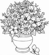 Vase Coloring Flower Pages Beautiful Printable Color Flowers Print Getcolorings Kids Coloringsky Vas Sheets Adult sketch template