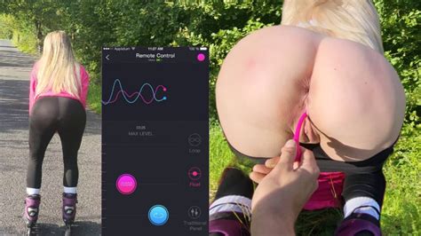 Remote Controlled Vibrator While Exercising In Public Ends With Hot