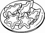Christmas Food Cookies Coloring Pages sketch template