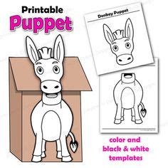 puppet donkey paper bag puppets bible school crafts puppets