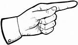 Pointing Finger Clipart Hand Clip sketch template