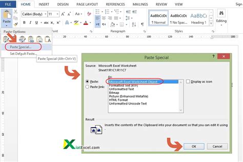 simak  memindahkan excel  word  trend mengcopy